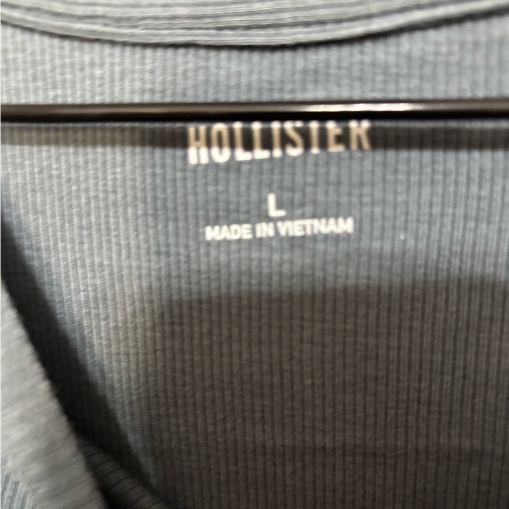 Hollister Blue Graphic Long Sleeve Tee - Picture 2 of 2